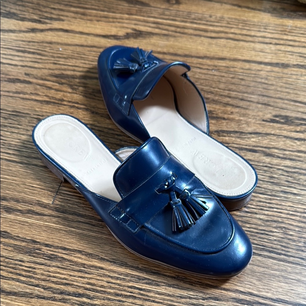 Navy Tassel Loafers
